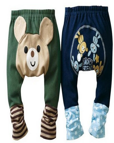 Kids cartoon pants four color with rabbit pattern - Click Image to Close